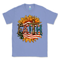 Colony Blue Faith USA Classic Tee - FaDigitalArtStudio