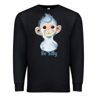 Black monkey cute animals Premium Sweatshirt - RanaPortraitStore