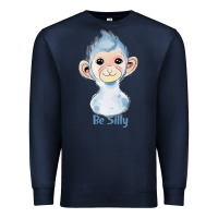 Navy monkey cute animals Premium Sweatshirt - RanaPortraitStore