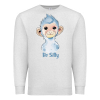 Oatmeal Heather monkey cute animals Premium Sweatshirt - RanaPortraitStore