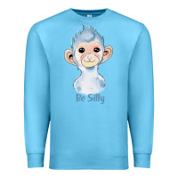Ocean Blue monkey cute animals Premium Sweatshirt - RanaPortraitStore