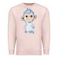 Pale Pink monkey cute animals Premium Sweatshirt - RanaPortraitStore
