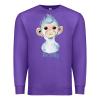 Purple monkey cute animals Premium Sweatshirt - RanaPortraitStore