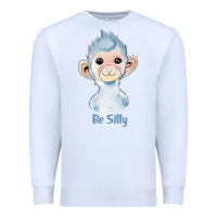 White monkey cute animals Premium Sweatshirt - RanaPortraitStore
