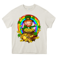 Cream Dwarf Cauldron St. Patricks Heavy Core Tee - BundleAndBundleShop