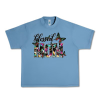 Pebble Blue blessed mom Urban Heavy Tee - SublimationCraftShop