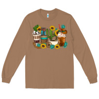 Toasted Coconut Coffee cups Long Sleeve Tee - Artiststas
