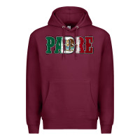 Burgundy Mexican Flag Padre Premium Hoodie - Jasminsmagicworld