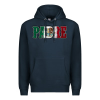 Navy Mexican Flag Padre Premium Hoodie - Jasminsmagicworld