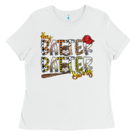 Hey Batter Batter Swing Ladies Tee | Teevron