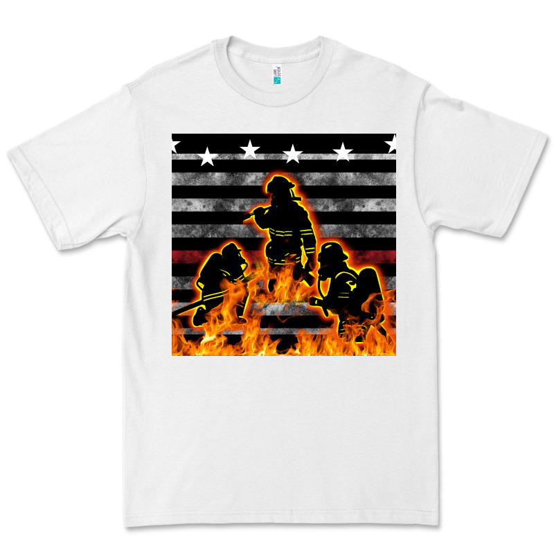 American Firefighters Seamless Pattern Premium Tee by BundleAndBundleShop | Teevron