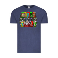 Vintage Denim merry christmas yall Vintage Tee - CowhideDigitalArt