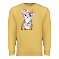 Antique Gold tiger cute animals Premium Sweatshirt - RanaPortraitStore