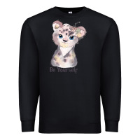 Black tiger cute animals Premium Sweatshirt - RanaPortraitStore