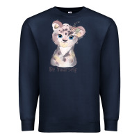 Navy tiger cute animals Premium Sweatshirt - RanaPortraitStore
