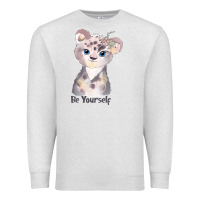 Oatmeal Heather tiger cute animals Premium Sweatshirt - RanaPortraitStore