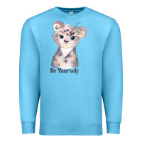 Ocean Blue tiger cute animals Premium Sweatshirt - RanaPortraitStore