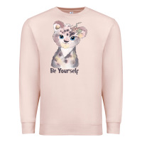 Pale Pink tiger cute animals Premium Sweatshirt - RanaPortraitStore