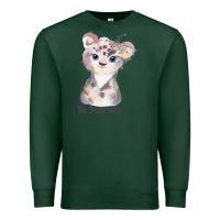 Sports Green tiger cute animals Premium Sweatshirt - RanaPortraitStore