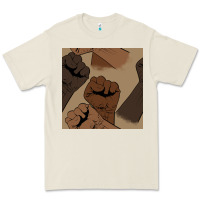 Bone melanin raised fist seamless pattern Premium Tee - BundleAndBundleShop