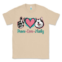 Mushroom Peace Love Husky Classic Tee - Jasminsmagicworld