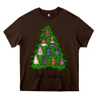 Chocolate Brown ohh Christmas trees Heavy Core Tee - RanaPortraitStore