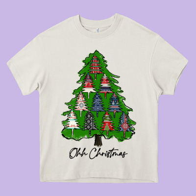 Ohh Christmas Trees Heavy Core Tee Designed By Ranaportraitstore