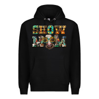 Black show mom brown calf eye glasses Premium Hoodie - BarkalooDesign