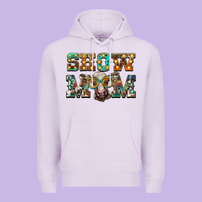 Show Mom Brown Calf Eye Glasses Premium Hoodie Designed By Barkaloodesign