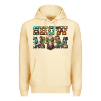 Pina Colada show mom brown calf eye glasses Premium Hoodie - BarkalooDesign