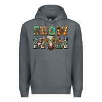 Rock show mom brown calf eye glasses Premium Hoodie - BarkalooDesign