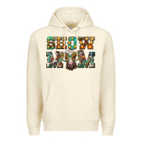 Sandshell show mom brown calf eye glasses Premium Hoodie - BarkalooDesign