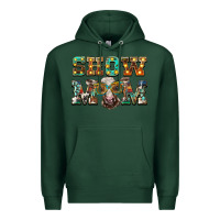Sports Green show mom brown calf eye glasses Premium Hoodie - BarkalooDesign