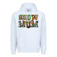 White show mom brown calf eye glasses Premium Hoodie - BarkalooDesign