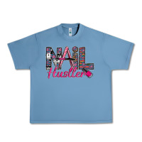 Pebble Blue Nail hustler Urban Heavy Tee - SublimationCraftShop