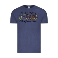 Vintage Denim His Love is Strong Jesus His Grace is Free Vintage Tee - CowhideDigitalArt