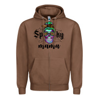 Chestnut spooky mama skull Zipper Hoodie - RanaPortraitStore