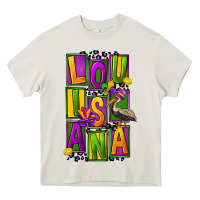 Cream mardi gras louisiana Heavy Core Tee - FaDigitalArtStudio