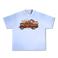 Grape Ice christmas truck with farm animals Urban Heavy Tee - RanaPortraitStore