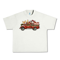 Pistachio christmas truck with farm animals Urban Heavy Tee - RanaPortraitStore