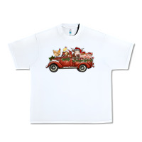 White christmas truck with farm animals Urban Heavy Tee - RanaPortraitStore