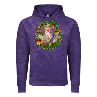 Cloud Purple Christmas merino Vintage Hoodie - BarkalooDesign