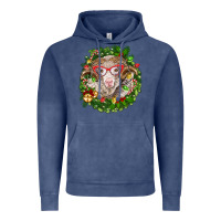Vintage Denim Christmas merino Vintage Hoodie - BarkalooDesign