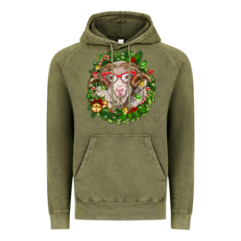 Christmas Merino Vintage Hoodie by BarkalooDesign | Teevron