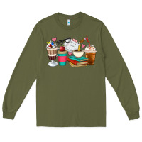 Army Green Teacher Coffee Cups Long Sleeve Tee - Artiststas