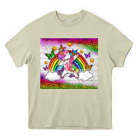 Mossy LGBTQ Dabbbing Unicorn And Rainbow Tumbler Heavy Core Tee - BundleAndBundleShop