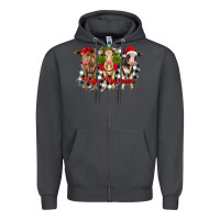 Smoke feliz navidad heifers front view Zipper Hoodie - RanaPortraitStore