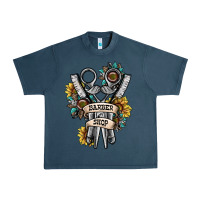 Midnight Navy barber shop Urban Heavy Tee - SublimationCraftShop