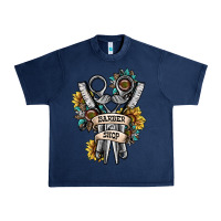 Navy barber shop Urban Heavy Tee - SublimationCraftShop