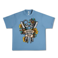 Pebble Blue barber shop Urban Heavy Tee - SublimationCraftShop